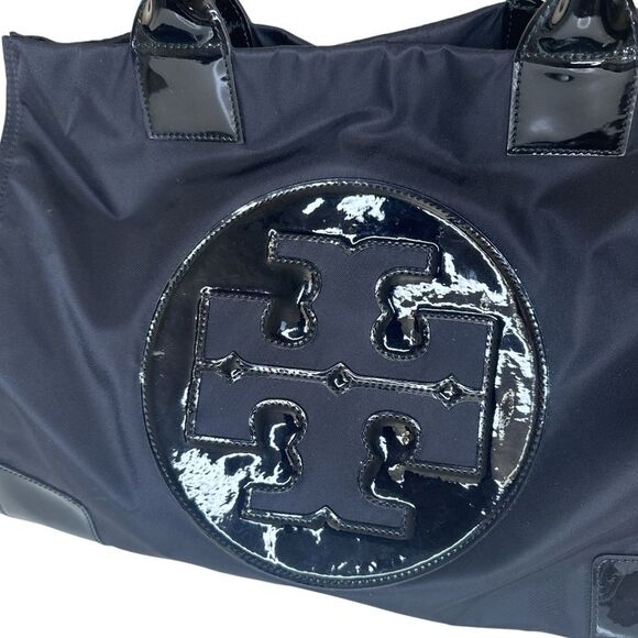 TORY BURCH Black Nylon Ella Tote New - Picture 12 of 13